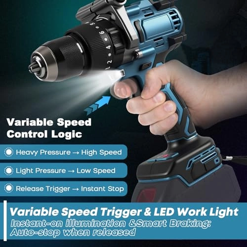 Cordless Hammer Drill - 140 Nm Brushless Motor 13 mm