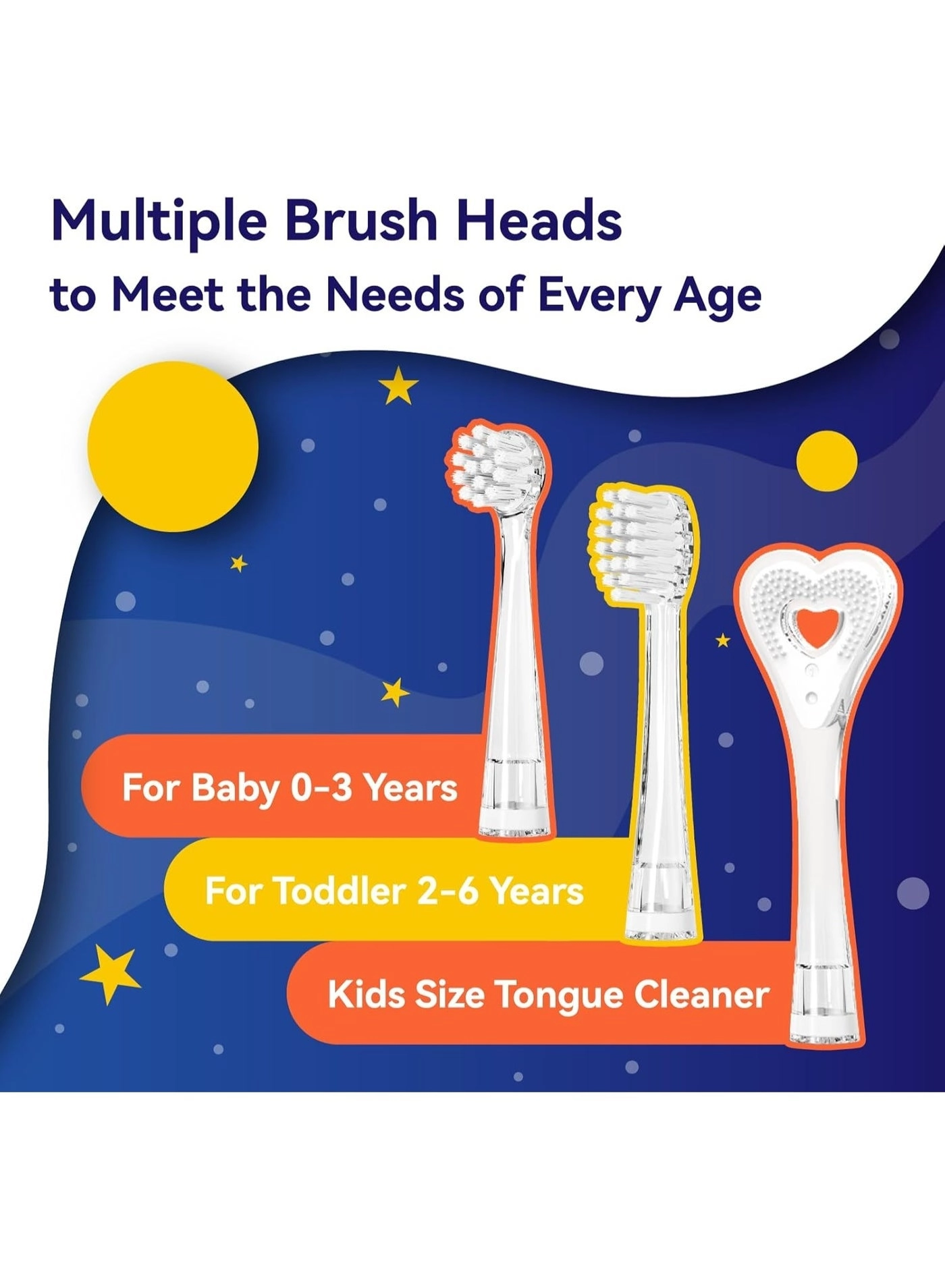 SG-2159 - 8 Soft Toothbrush Heads LED Light 2-Minute Timer