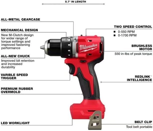 M18 Compact Brushless Hammer Drill/Driver