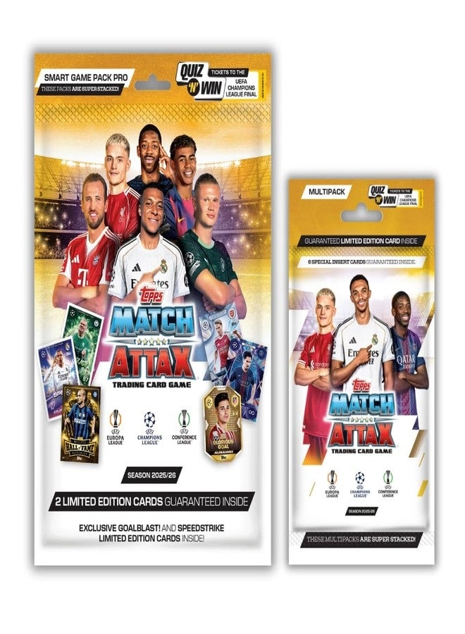 UEFA Champions League Match Attax 2025-26 Smart Game Pack Pro + Multipack