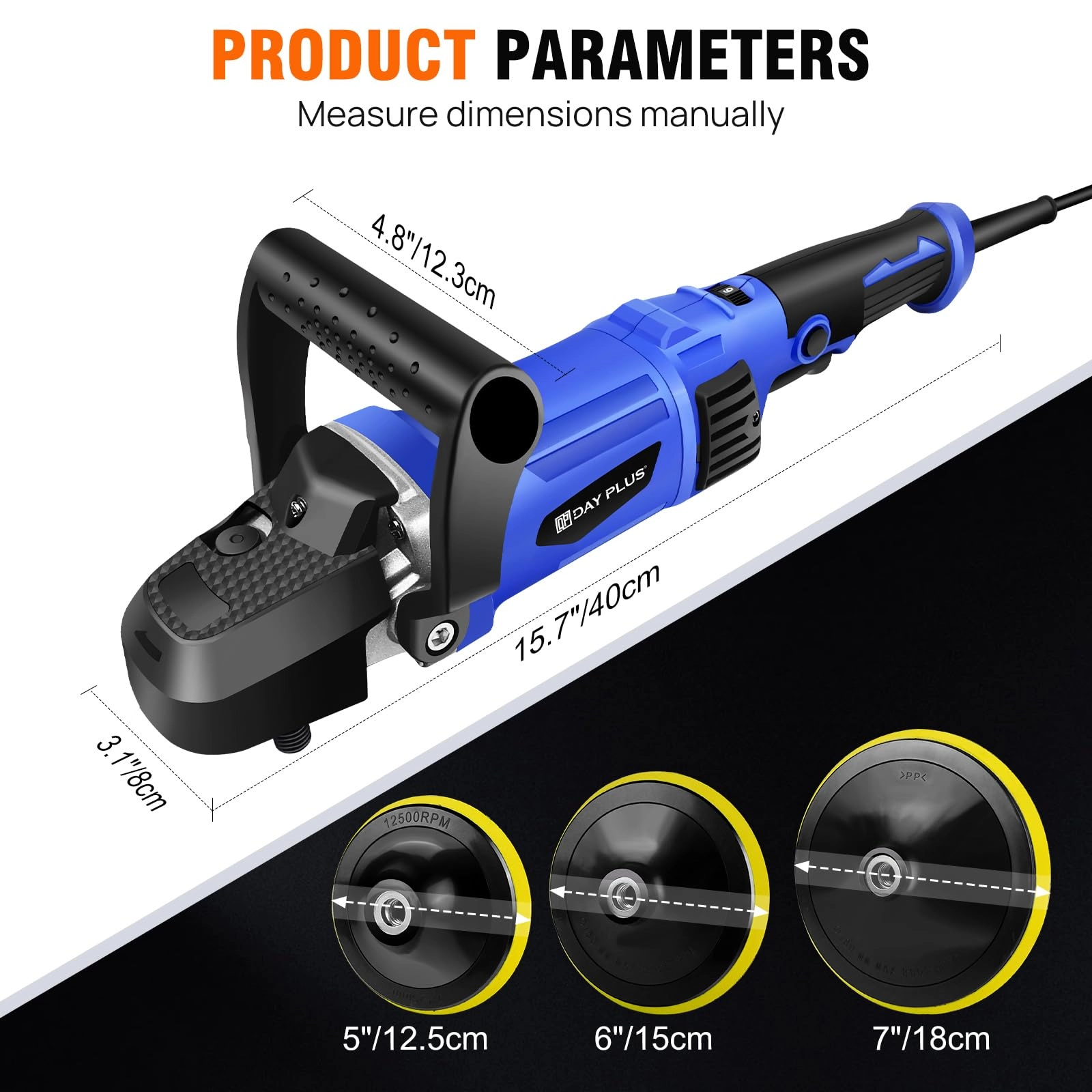 Car Polisher - 1400W 125/150/180mm