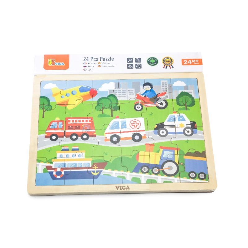 Transport Puzzle - Suitable for 2 years & above 24 pieces