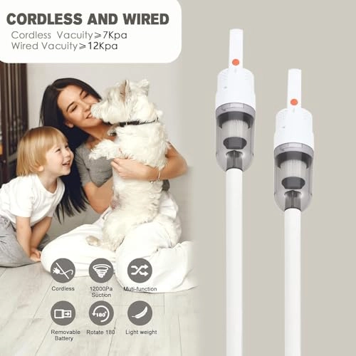 6in1 Lightweight Stick Vacuum Cleaner - Handheld Cordless