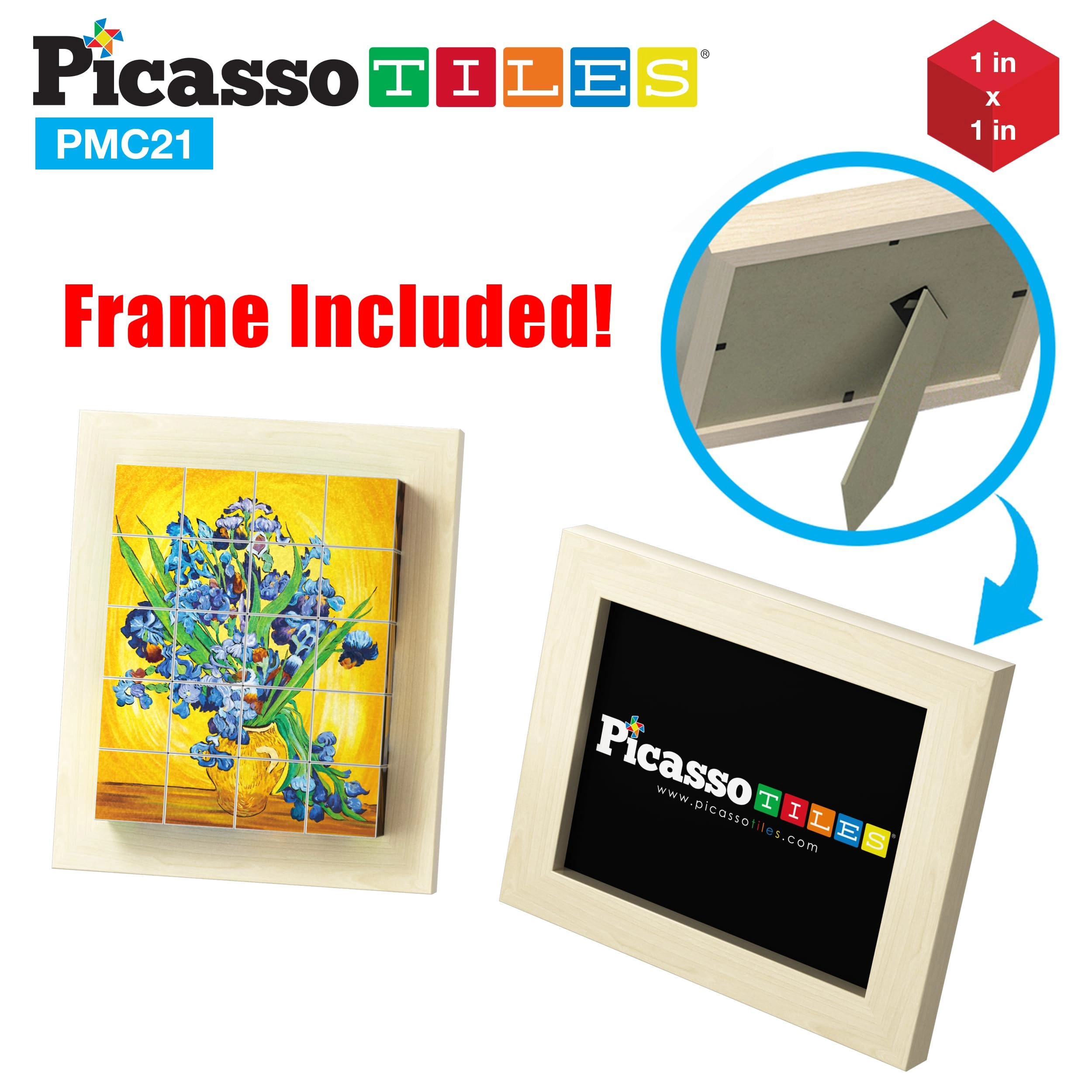 Magnetic Puzzle Building Cubes Art - 3 years+ 21 pieces