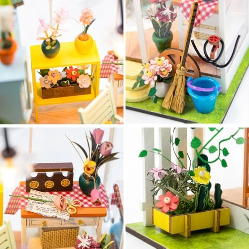 Miniature Wooden Dollhouse Furniture Kit - Creative Room 1:24