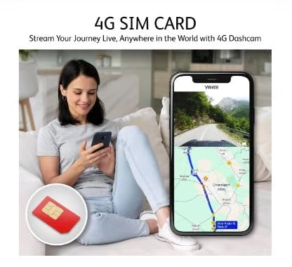 4G Cloud Dash Camera - 1920 x 1080p @25fps