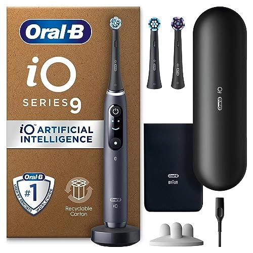 iO9 - 3 Toothbrush Heads Charging Travel Case 7 Modes