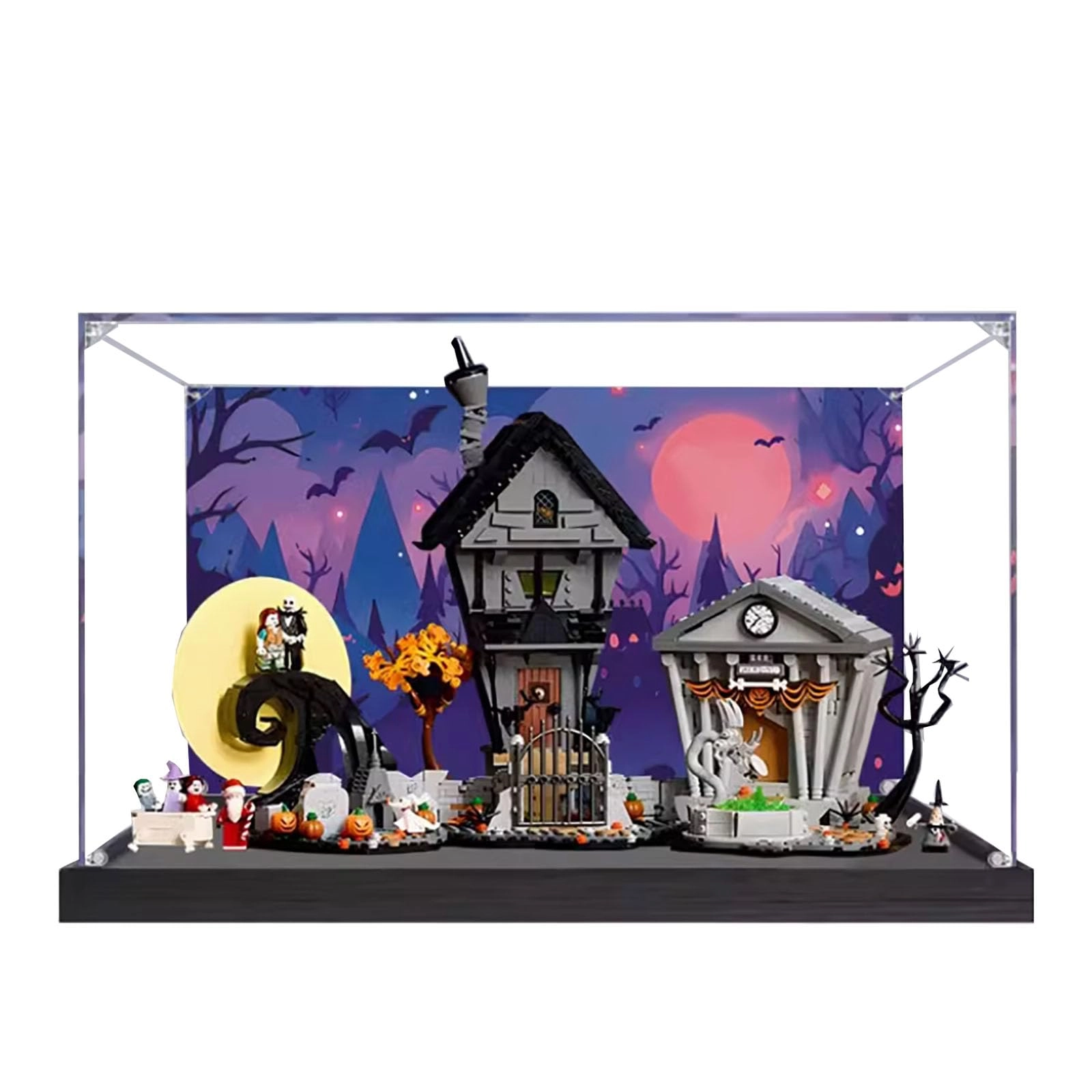 Acrylic Display Case - The Nightmare Before Christmas Lego