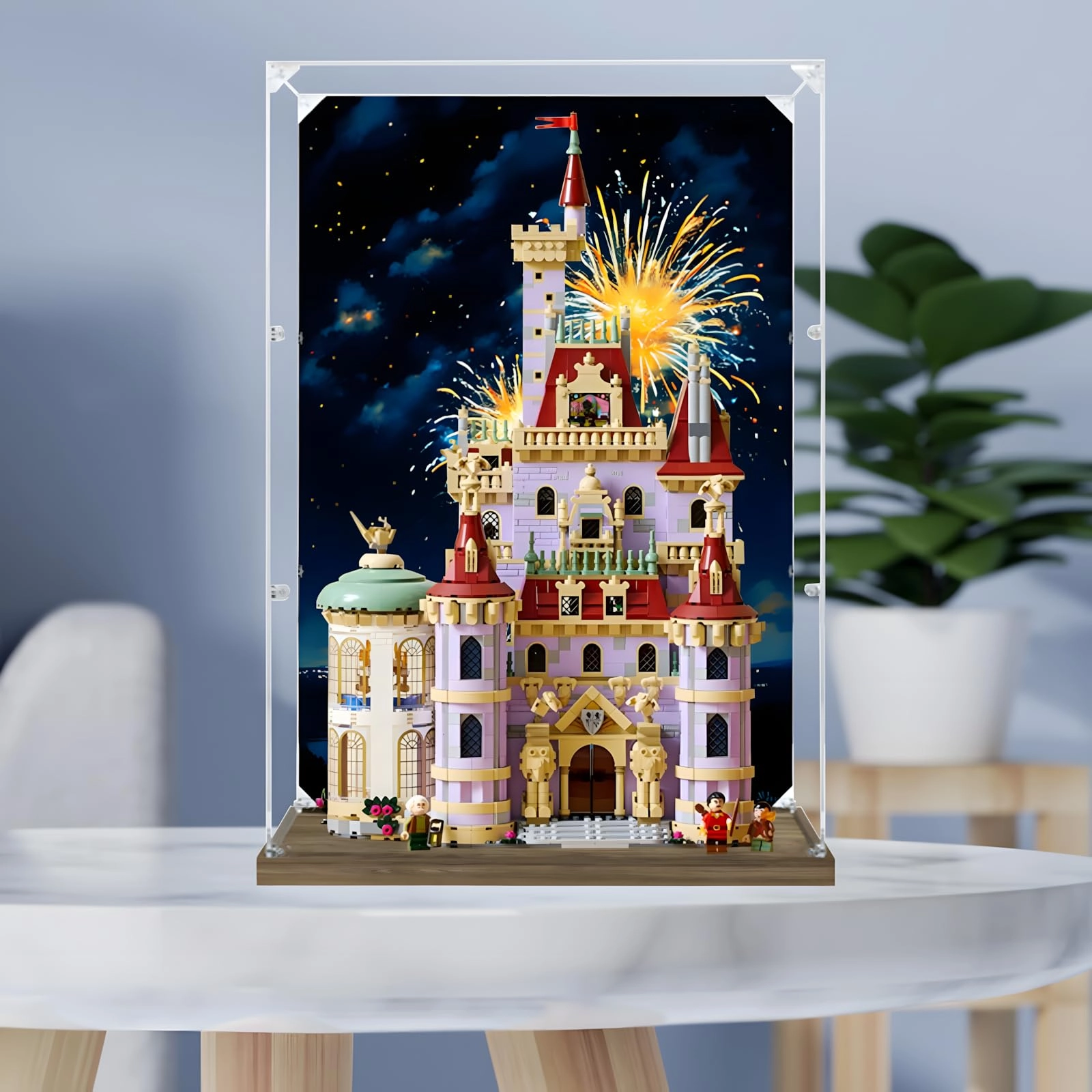 SUNHON Acrylic Display Box - for 43263 Beauty and the Beasst 37x18x56cm