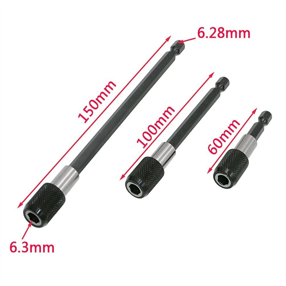 Magnetic Drill Bit Extension - 2/4/ 6 Inch 1/4 Inch