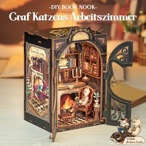 Book Nook Kit - Count Cat's Study