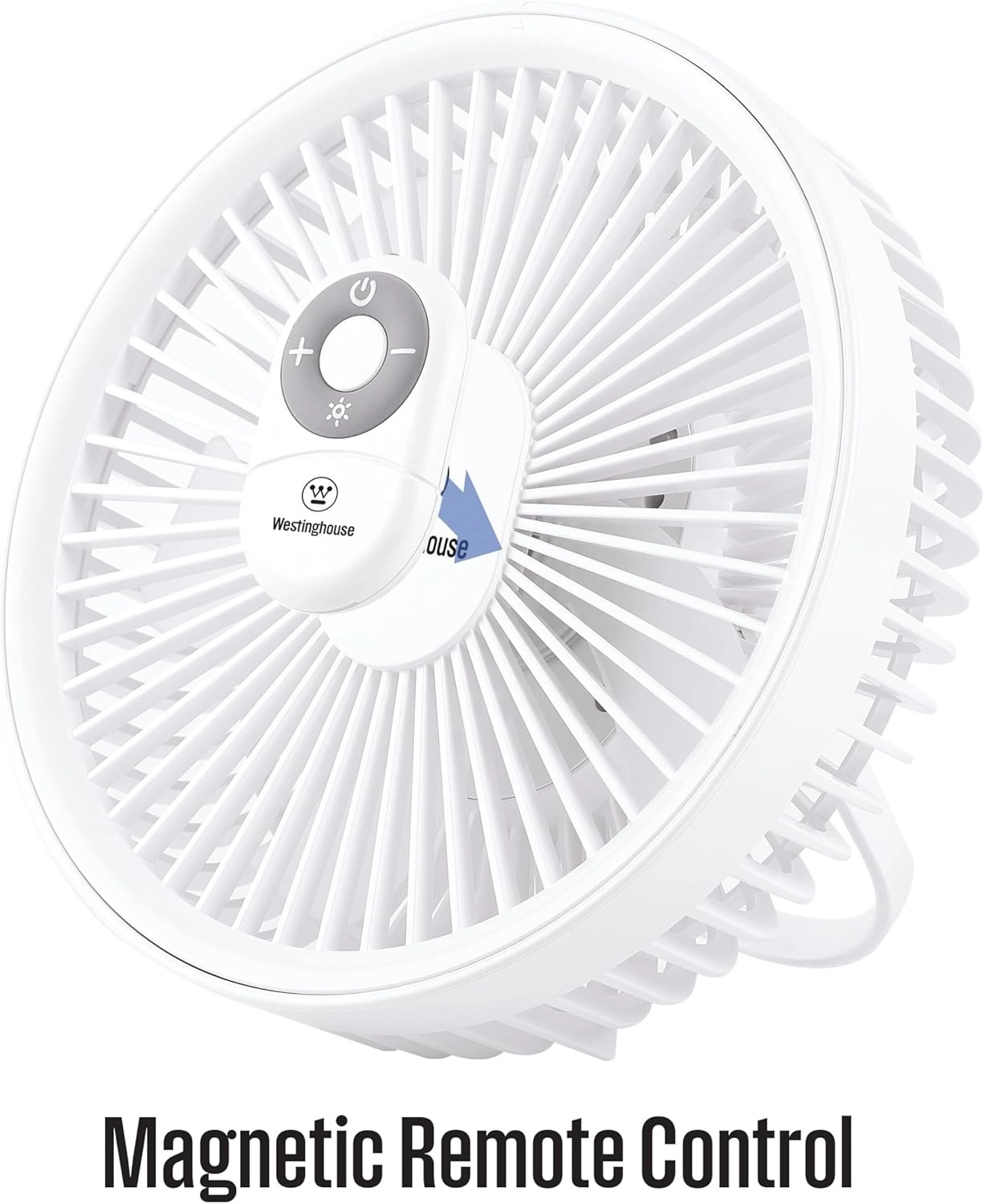 Rechargeable Desk Fan - LED Night Light 4-Speed USB