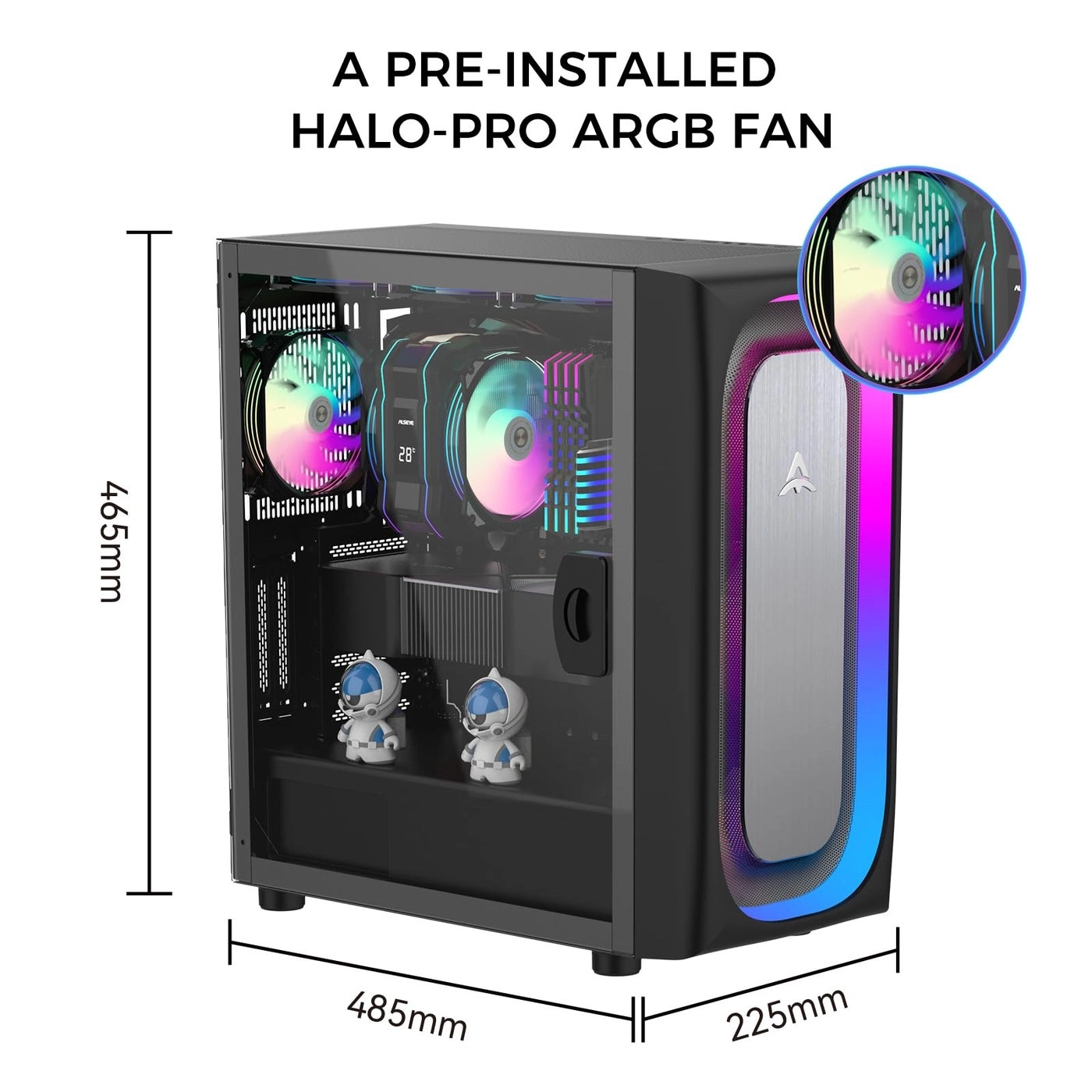 Ai-Pro - Tempered Glass Side Panel E-ATX