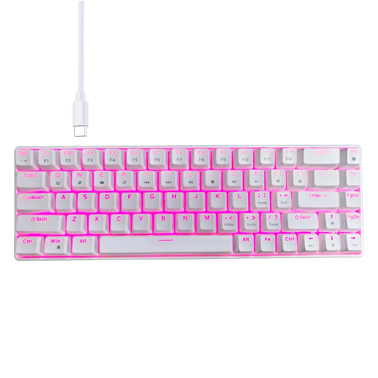 APGLSXY Mechanical Game Keyboard - 68Keys Backlights