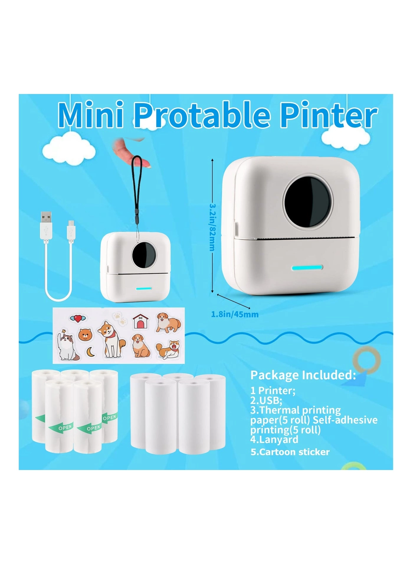 Mini Sticker Printer - Inkless 57mm