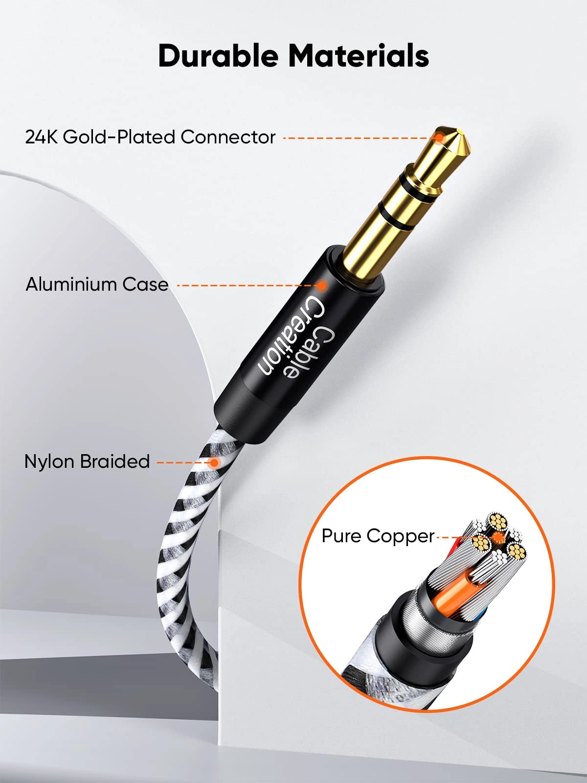 Headphone Extension Cable for Universal - 3.5mm Male to Female Stereo 15 Feet