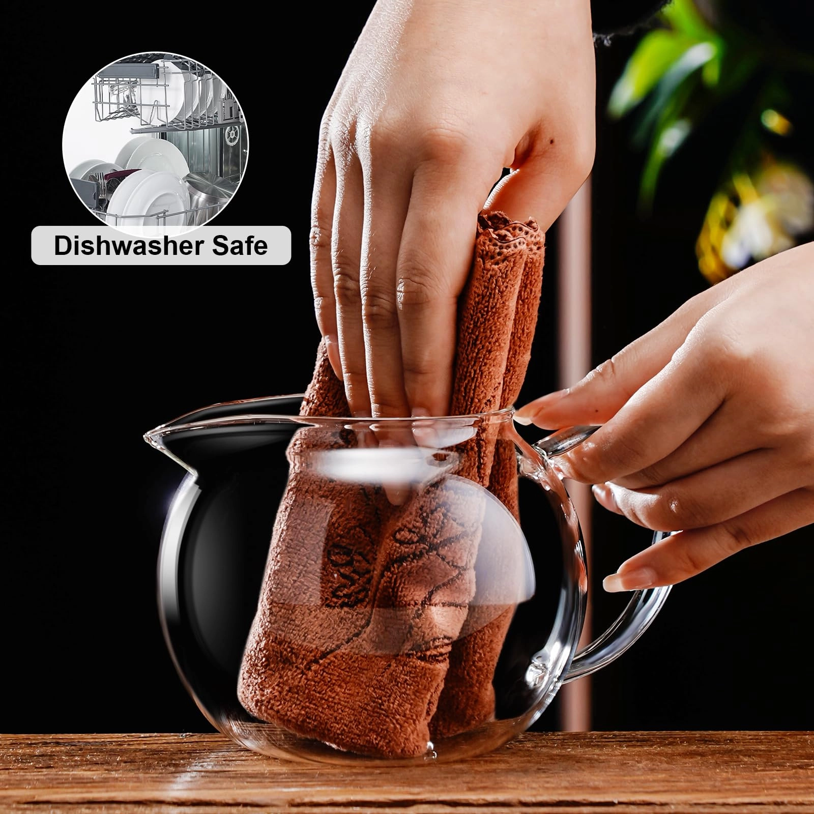 glass teapot - Borosilicate Glass 650 Milliliters