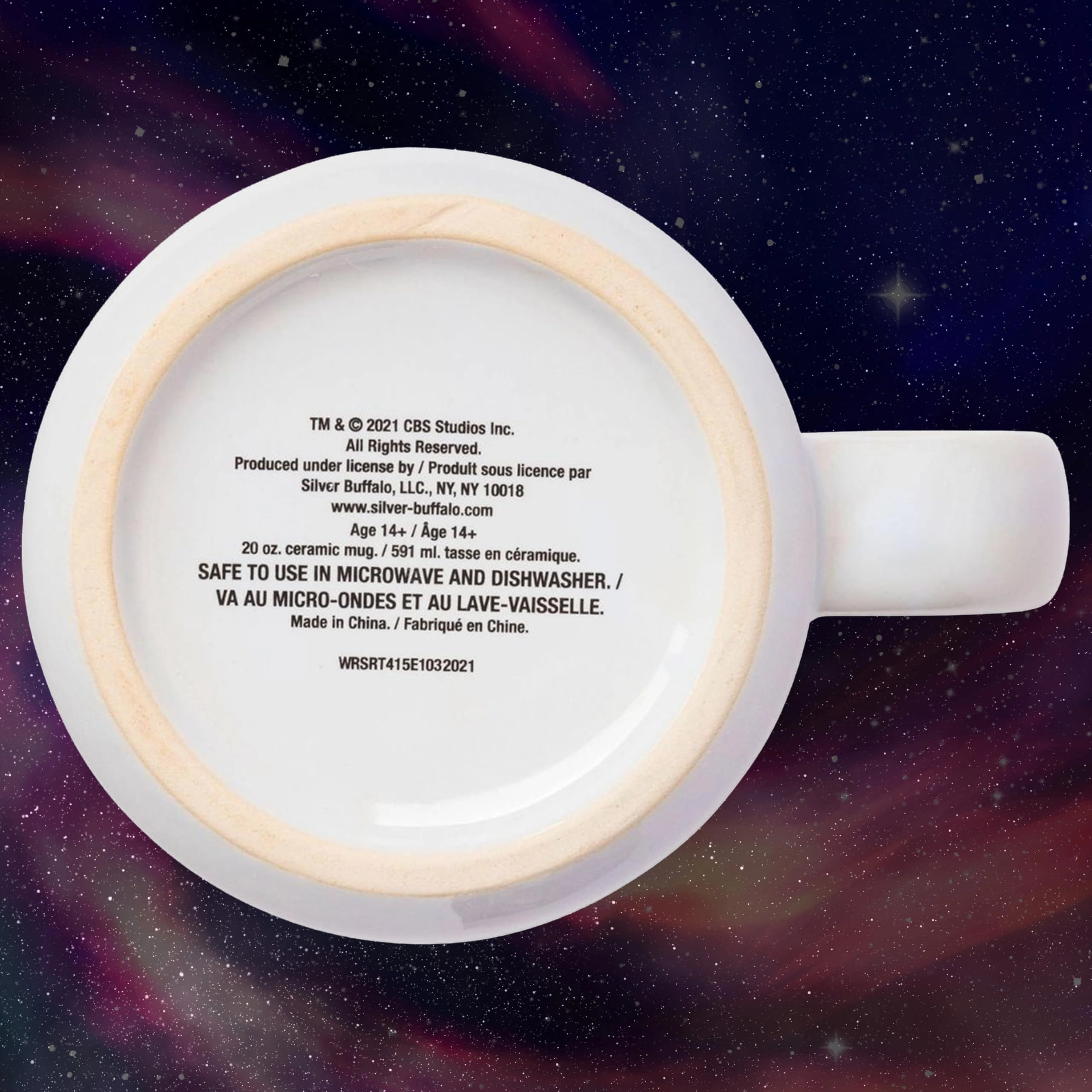 Star Trek NCC-1701 Property of The USS Enterprise Ceramic Mug - 1 pcs