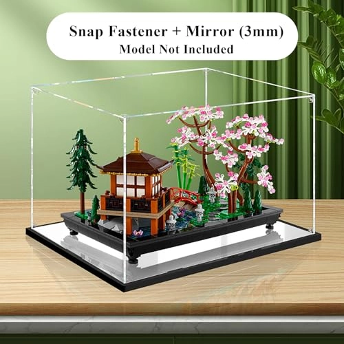 Acrylic Display Case - for 10315 40 x 25 x 25 cm Mirror Thickened (3mm)