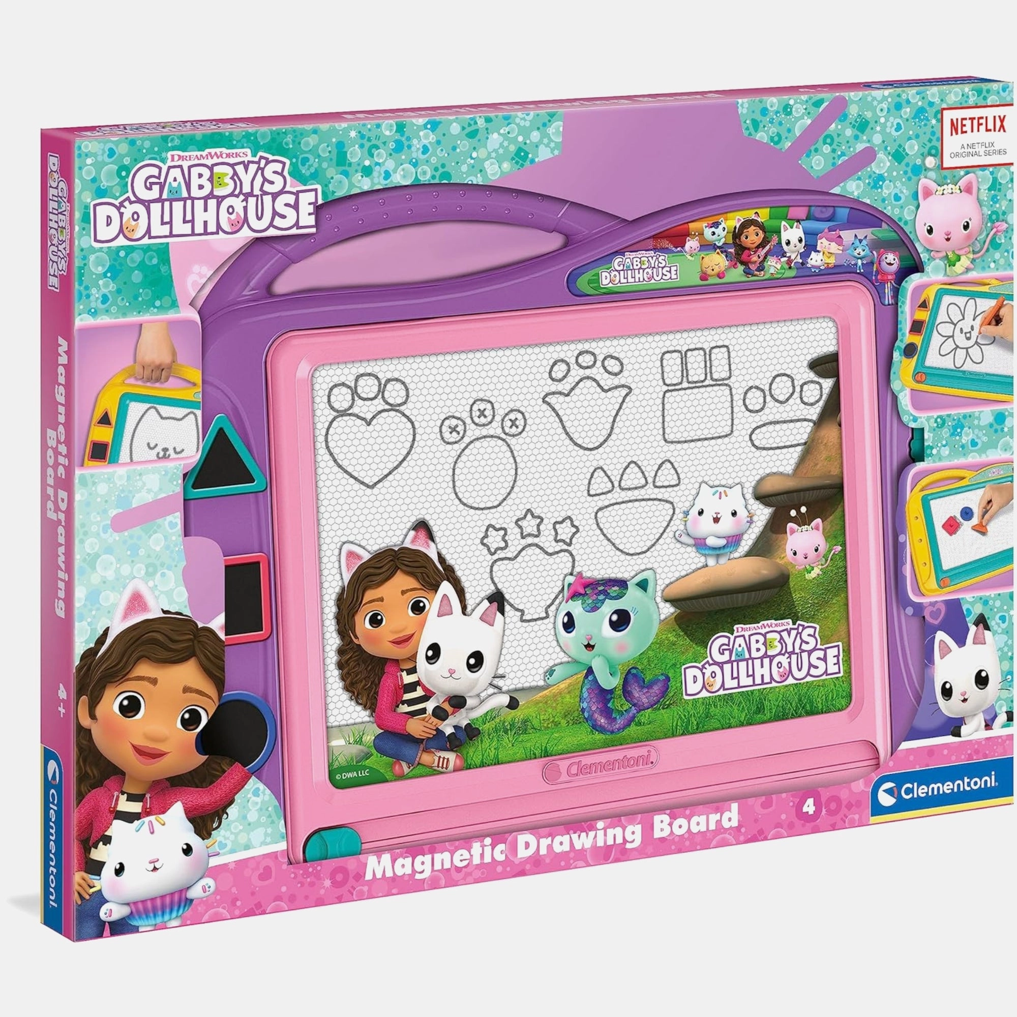 Clementoni Magnetic Drawing Board - 6 pieces stylus and 3 stamps