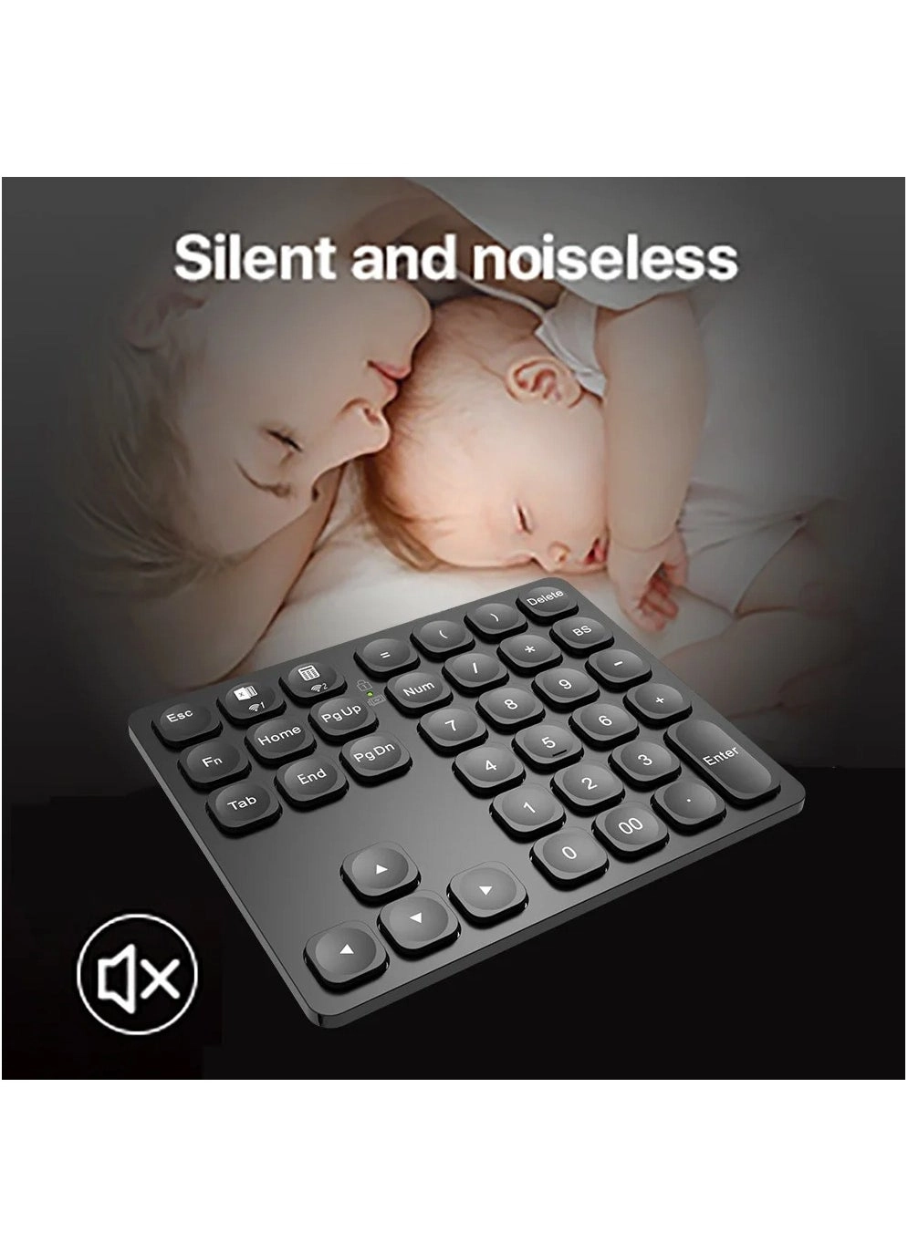 BOW Dual Bluetooth Numeric Keyboard - 36 keys Bluetooth 3.0