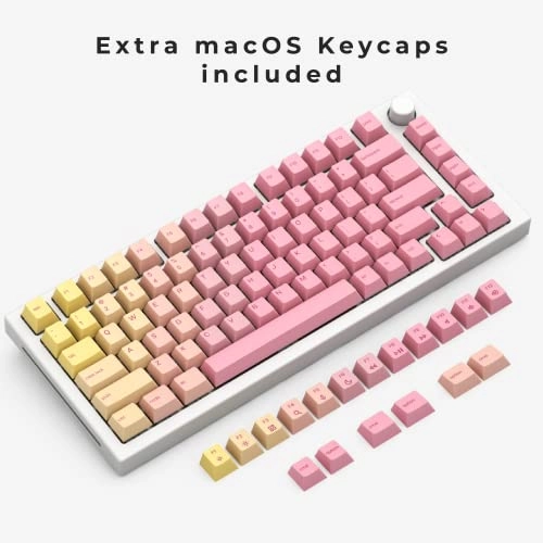 Grapefruit PBT Keycaps - 143 piece(s)