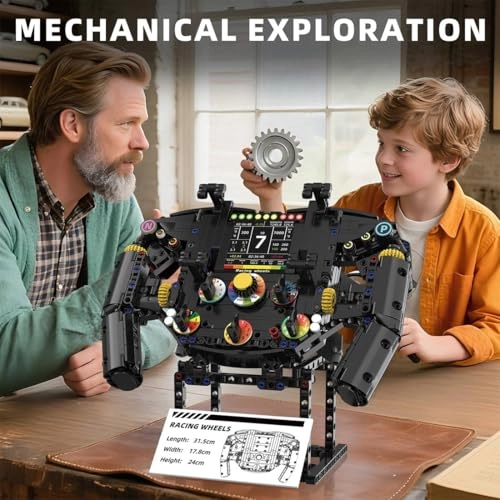Racing Simulator Steering Wheel Building Set - 833 pcs