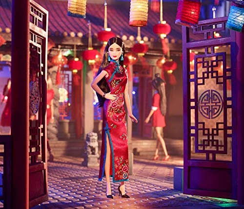 Lunar New Year Doll - Plastic red robe Ages 72+