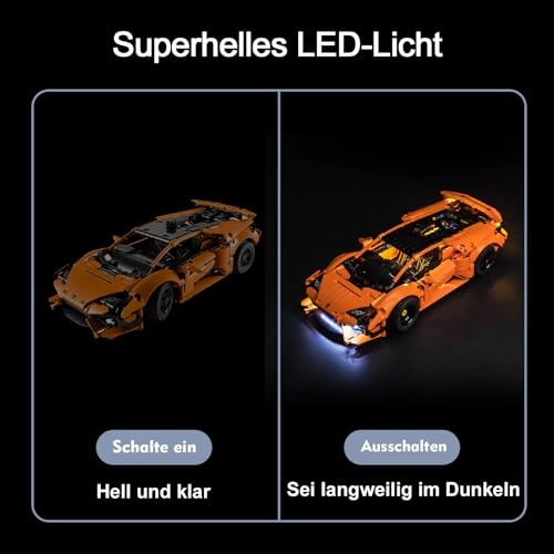 LED Light Set for Lego 42196 - Orange USB Battery Powered