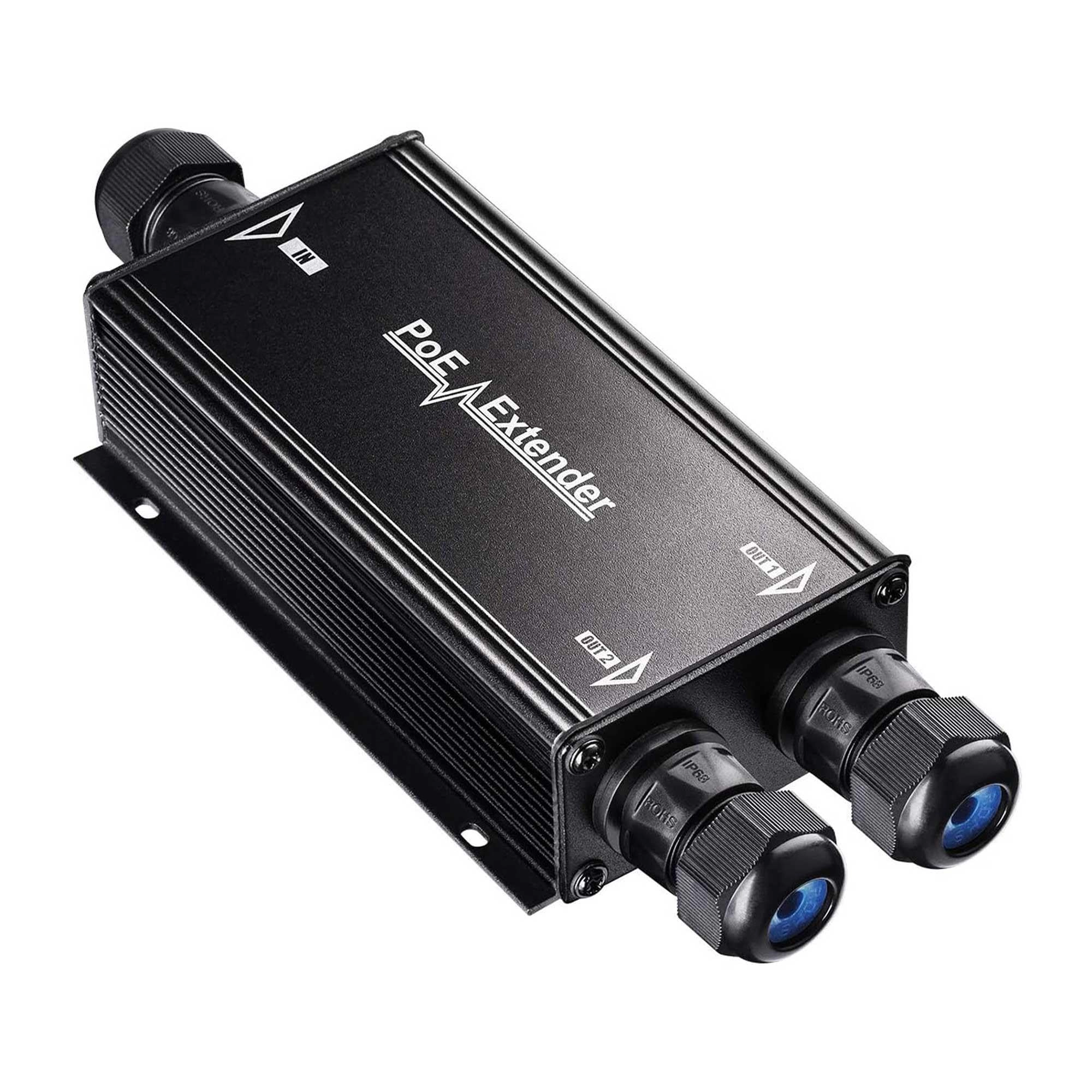 Shenzhen Cudy Technology Co., Ltd. PoE Extender - 2 Output PoE Ports 30 watts per port 60 watts input 802.3bt/802.3at/802.3af 1000 Megabits Per Second