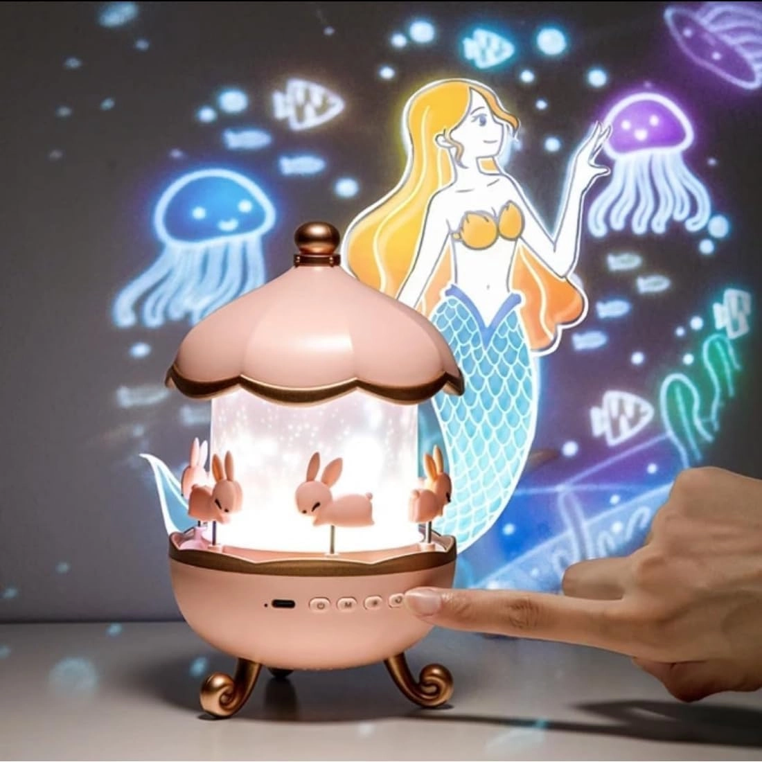 Desidiya Rabbit Projector - Corded Electric Pink
