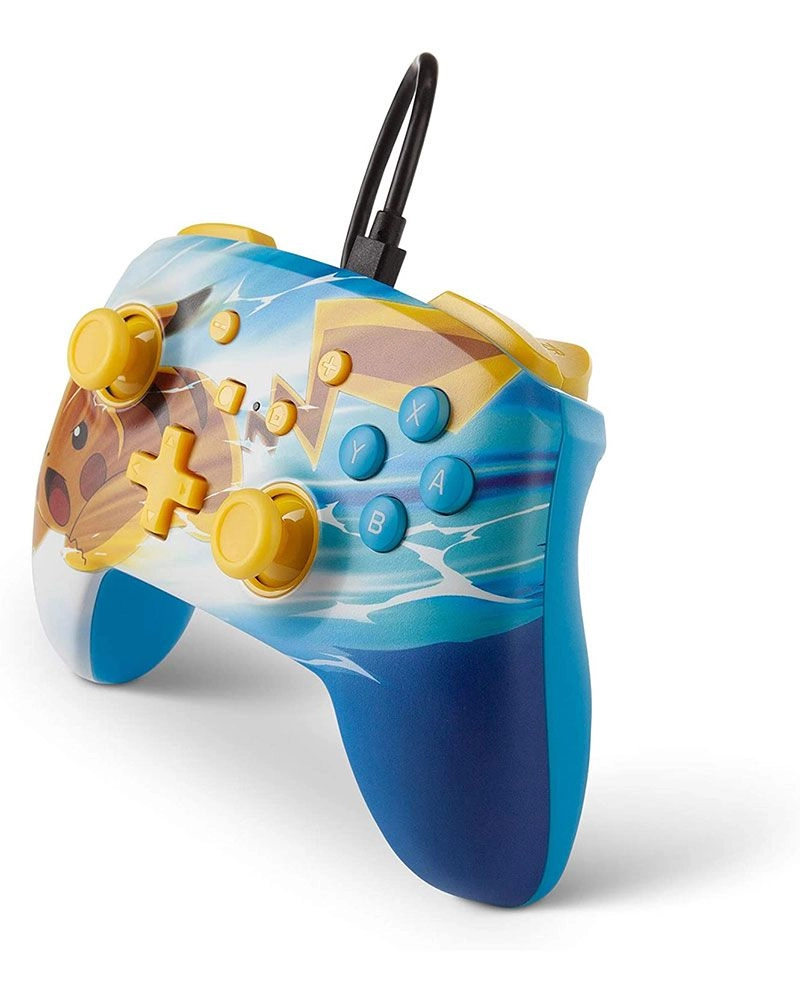 Pikachu Charge Pokémon Enhanced Wired Controller - Switch