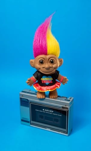 Good Luck Trolls Doll - 4" 80's Glam Fusion Rainbow