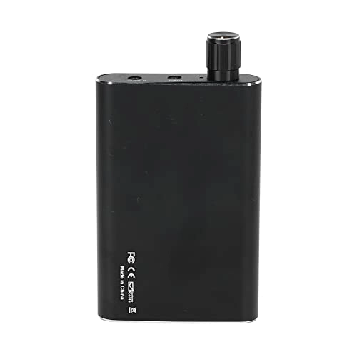 Headphone Amplifier - Portable Black Two-Stage Gain Switch