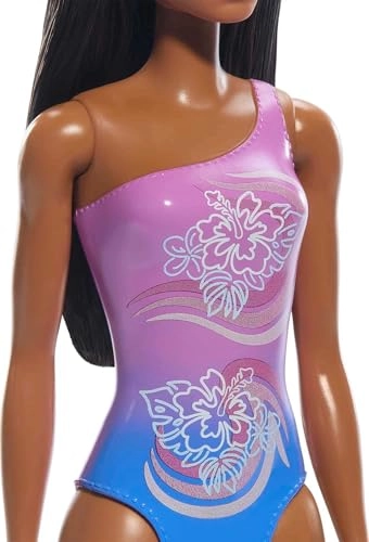 Fashion & Beauty Beach Doll - Purple Swimsuit Ages 3+