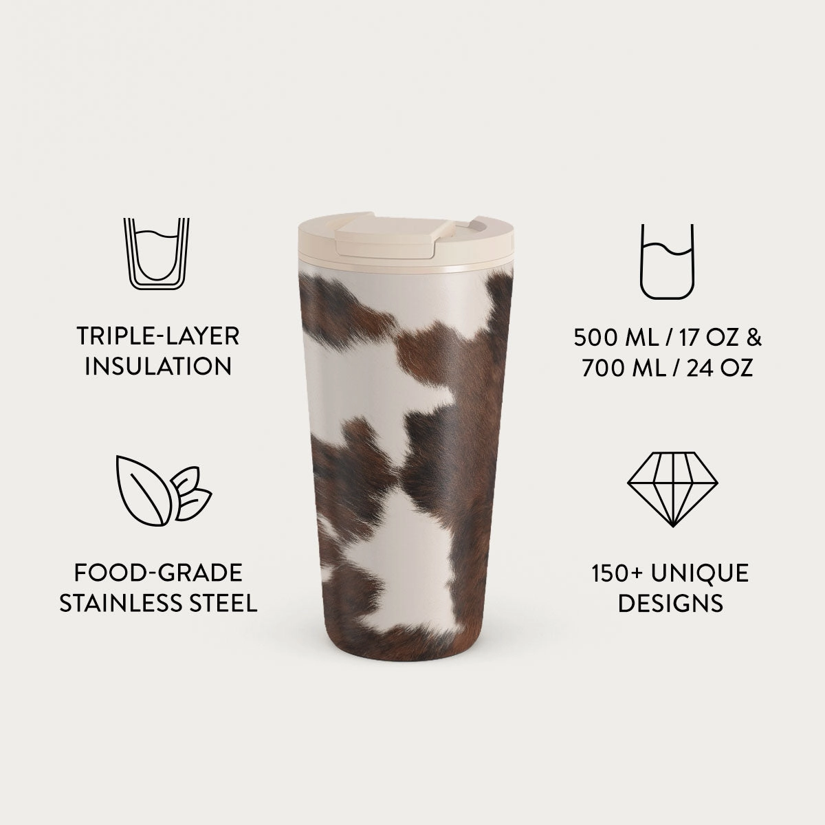 Stainless Steel Celestial Travel Mug - 700ml