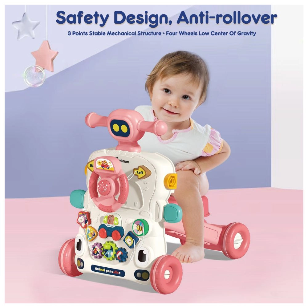 5 in 1 Baby Walker - Musical Keyboard Blue