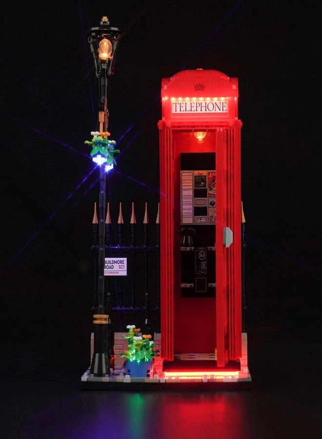 LED Light Kit for Lego 21347 Red London Telephone Box