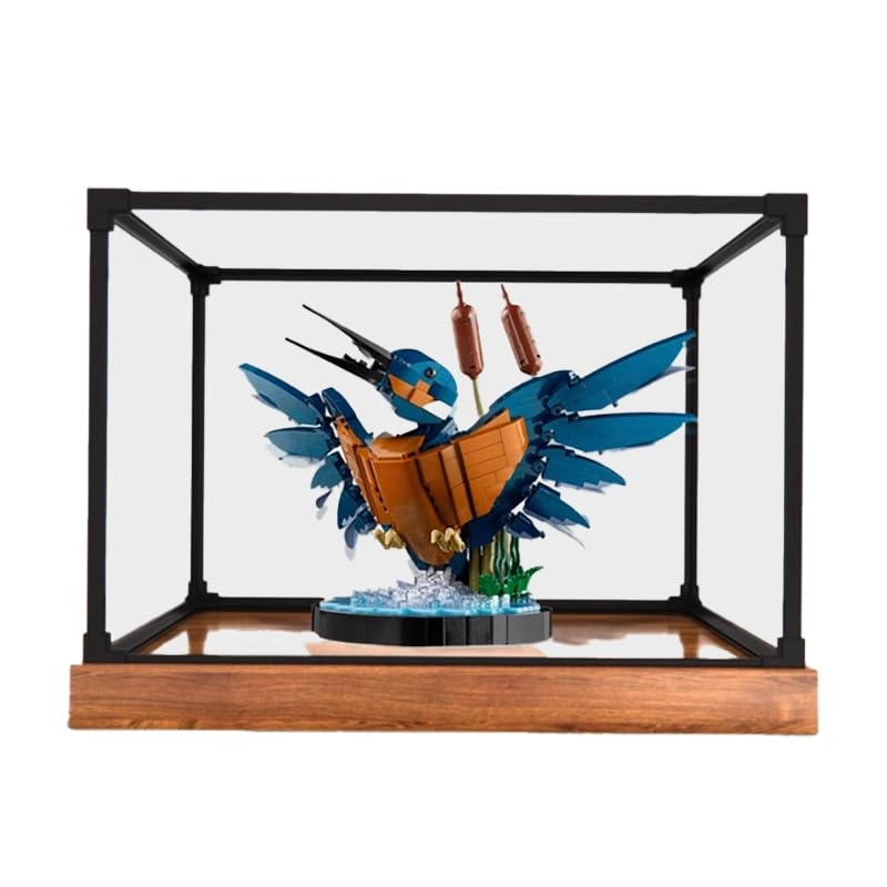 HCAEIOFJ Lego Icons Display Case (10331) - Clear Acrylic Black Bottom