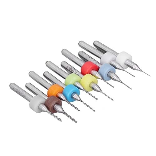 Mini Drill Bit - 10 x Tungsten Steel 0.3-1.2mm