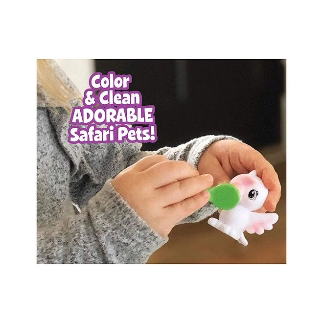 Scribble Scrubbie Safari - Ultra clean washable markers Amara the Zebra & Makena the bird