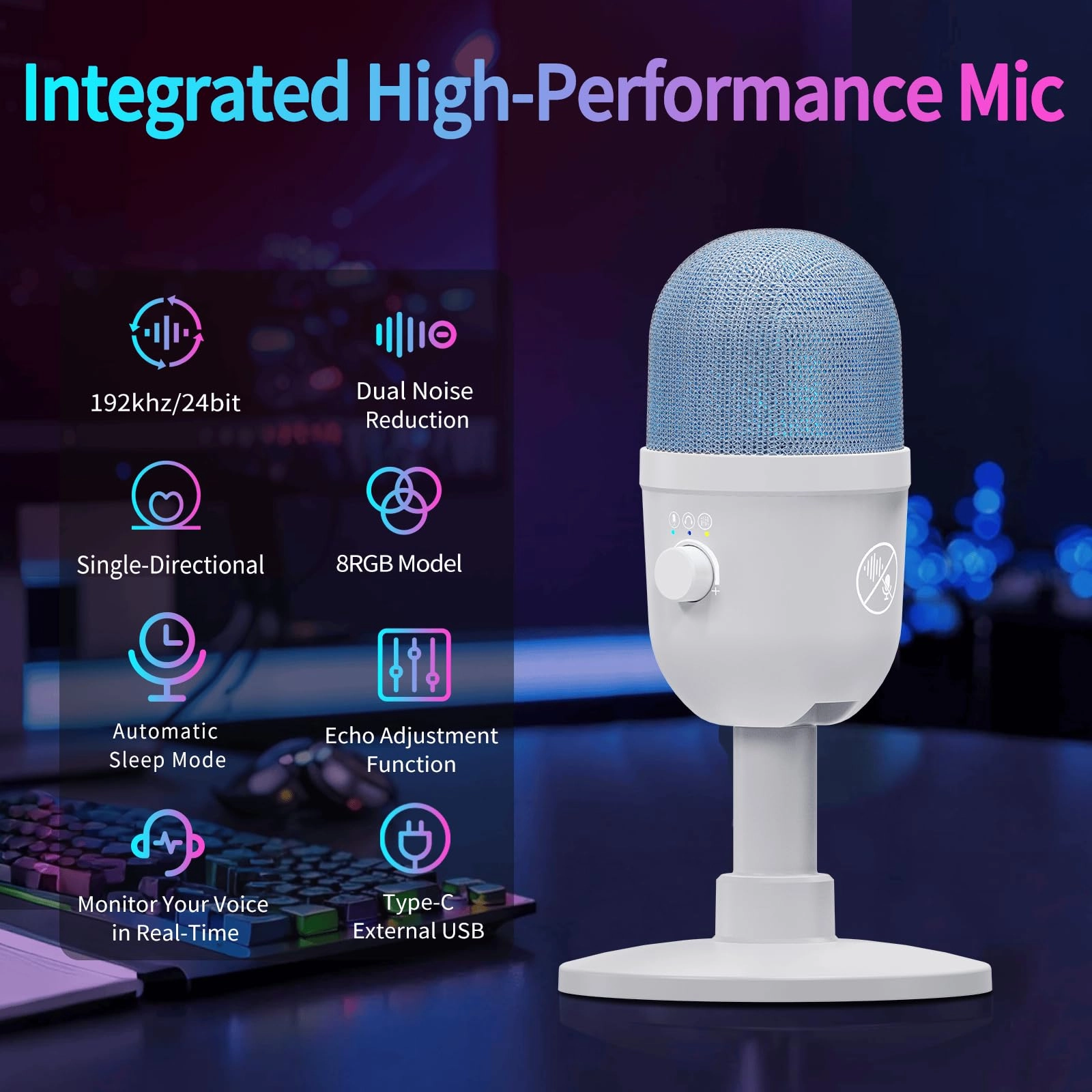 MU5000 USB Microphone - Condenser 192kHz/24bit Cardioid