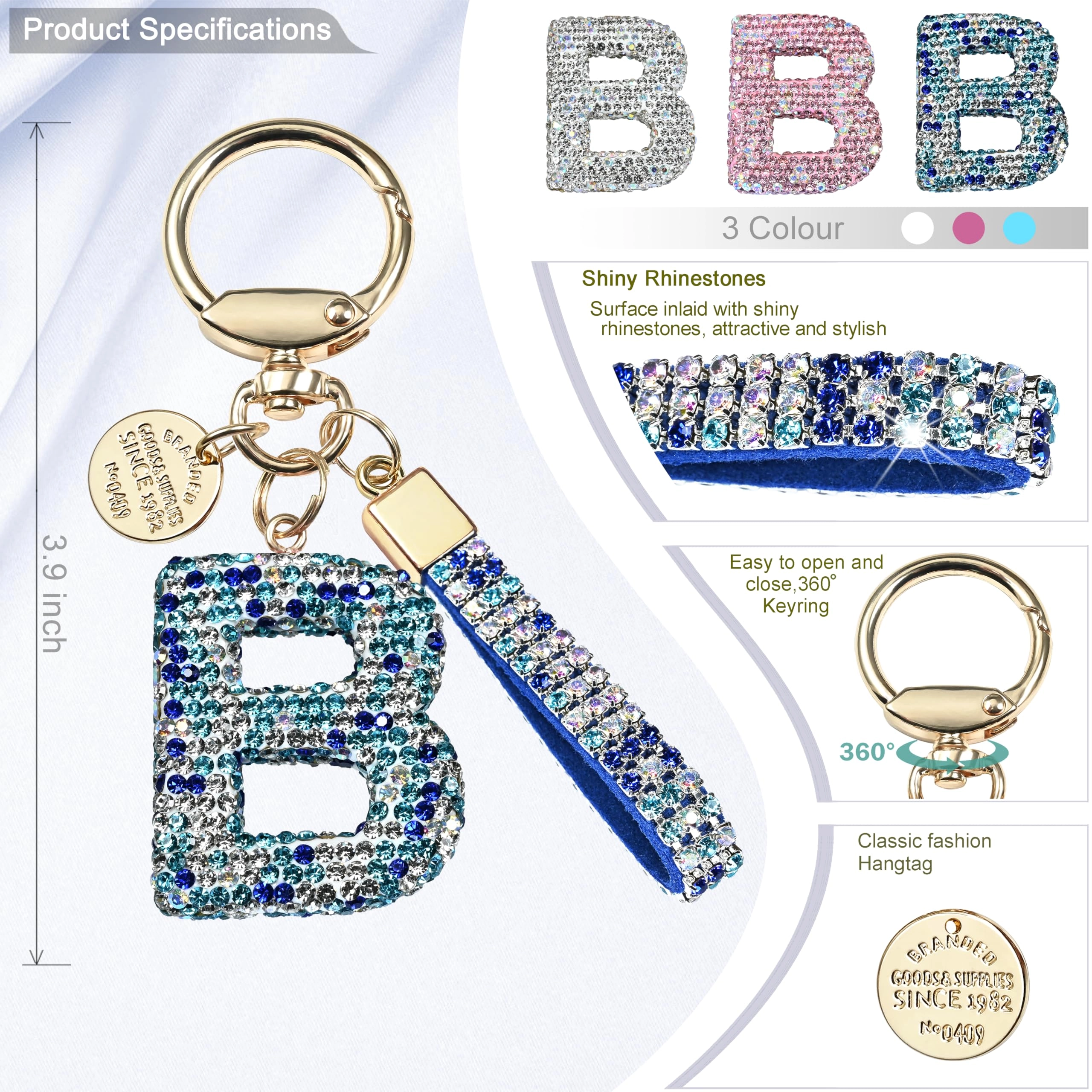 Initial Letter Keychain - Letter