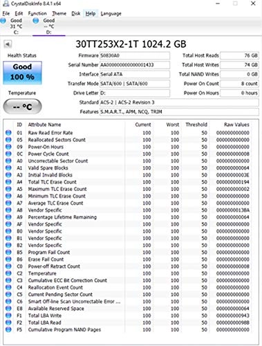 3D NAND SATA III SSD - 1000GB 2.5-inch