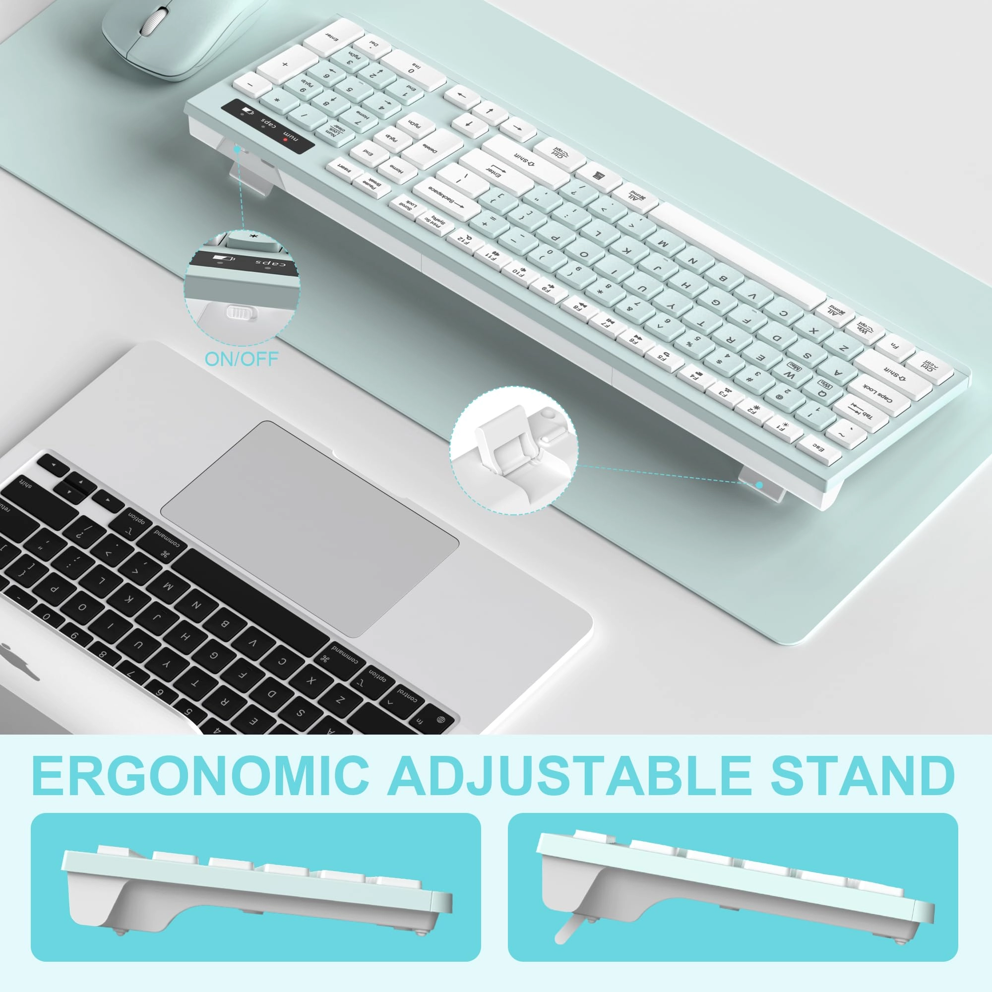 Ergonomic Wireless Keyboard - Wired