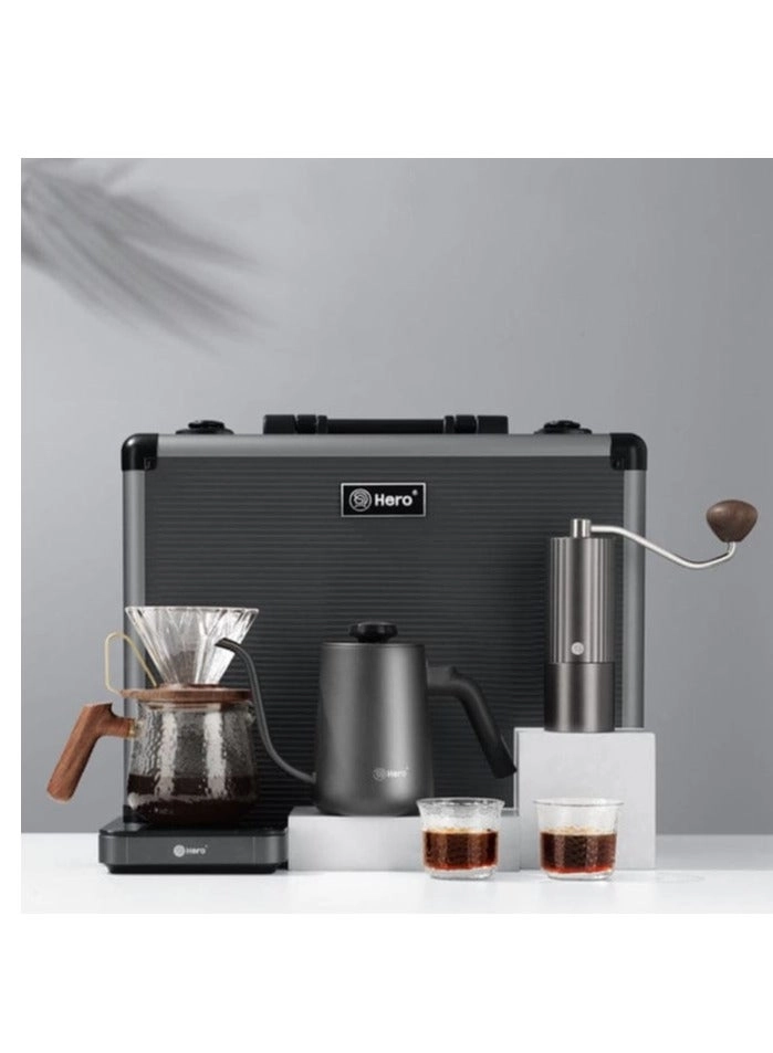 C07PRO + Hero Coffee Scale + Harmmared Server + Prisma Walnut Dripper + Z3 Pro Hand Grinder + V01 Paper Filter + Beech Brush + Harmmared Cup - 650 ML