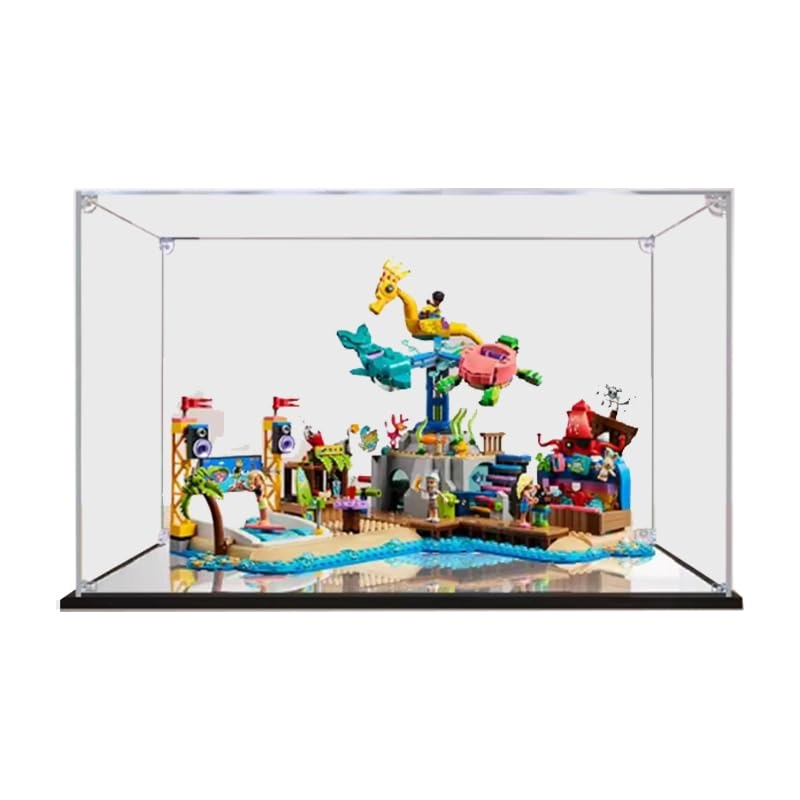 LEGO Friends Display Case (41737) - 15.74x15.74x11.81in. Black Bottom 2mm