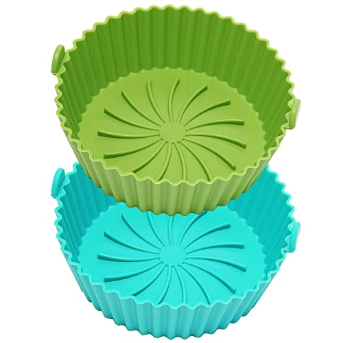Air Fryer Silicone Pot Liners - Reusable 6.3 inches 2 Pack