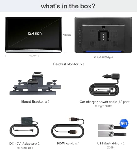 Headrest Monitor - 12.4 inch