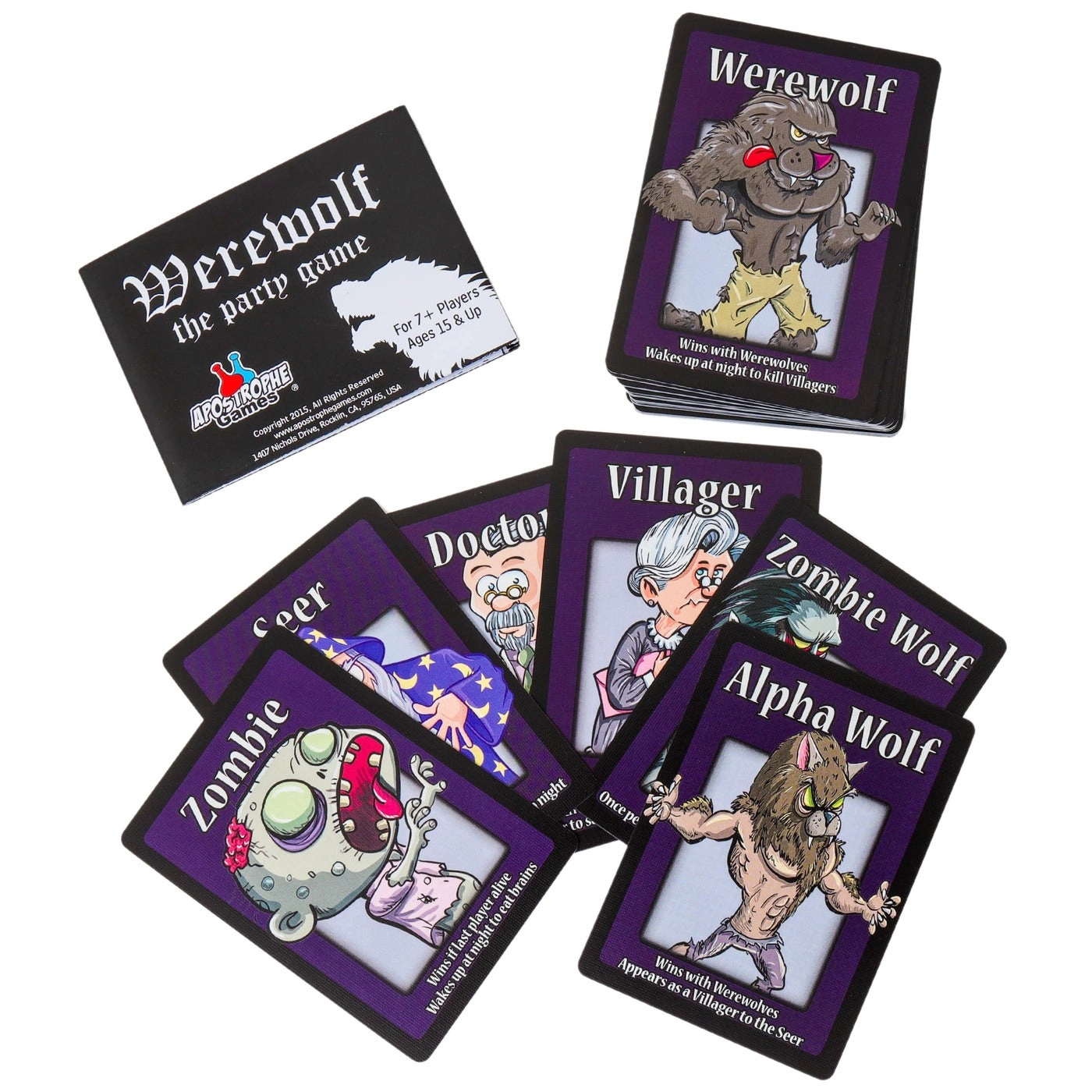 Werewolf The Party Game - for Adults and Teens 42 Role Cards